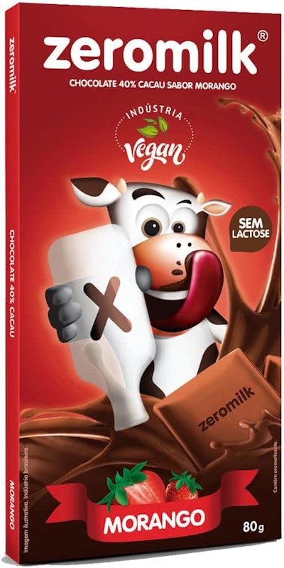 Zeromilk Morango 40% Cacau 1