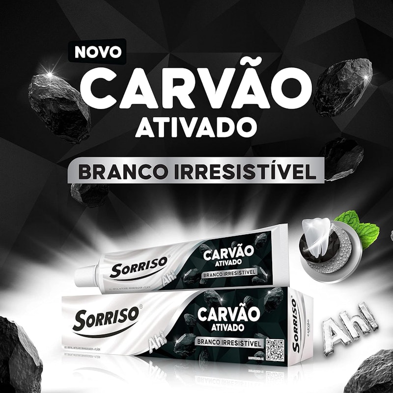 Creme Dental Sorriso Carvão Ativado 3