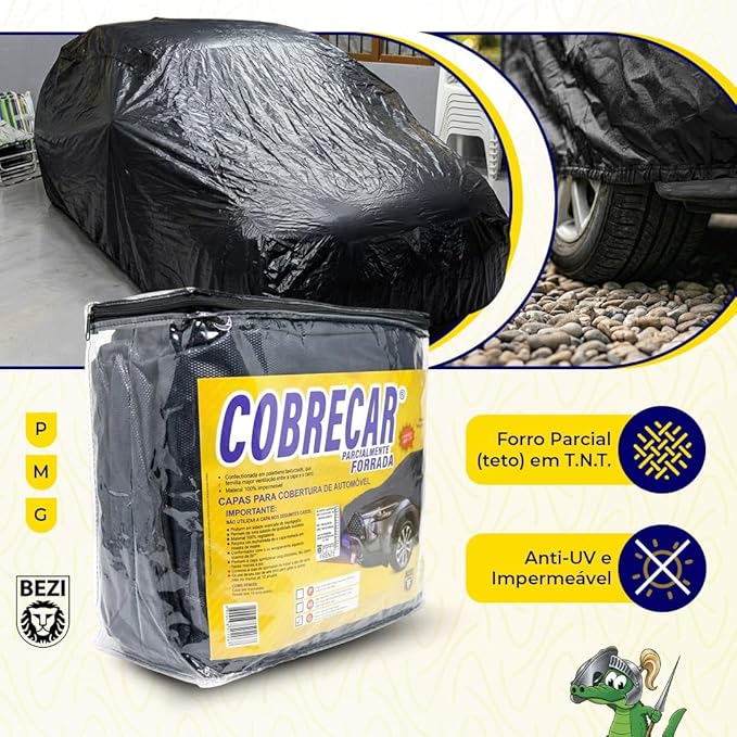 Capa de Cobrir Carro Parcialmente Forrada G 2
