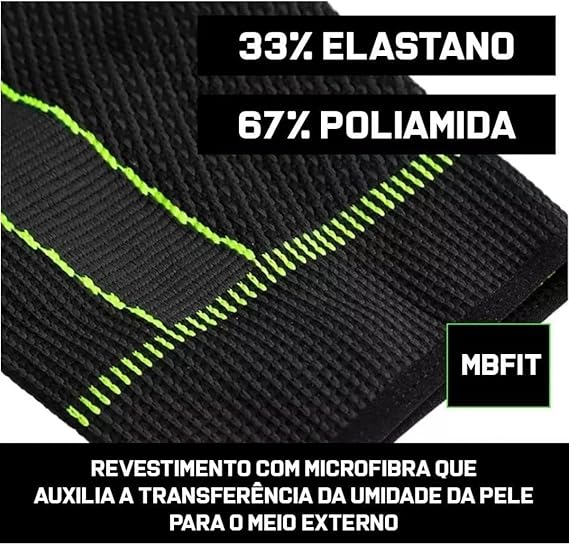 Kit 2 Meias de Compressão Joelho Térmica 3/4 3