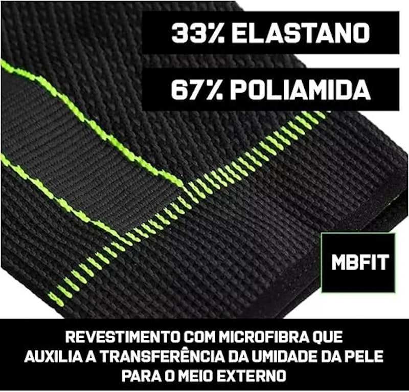 Kit 2 Meias de Compressão Joelho Térmica 3/4 3
