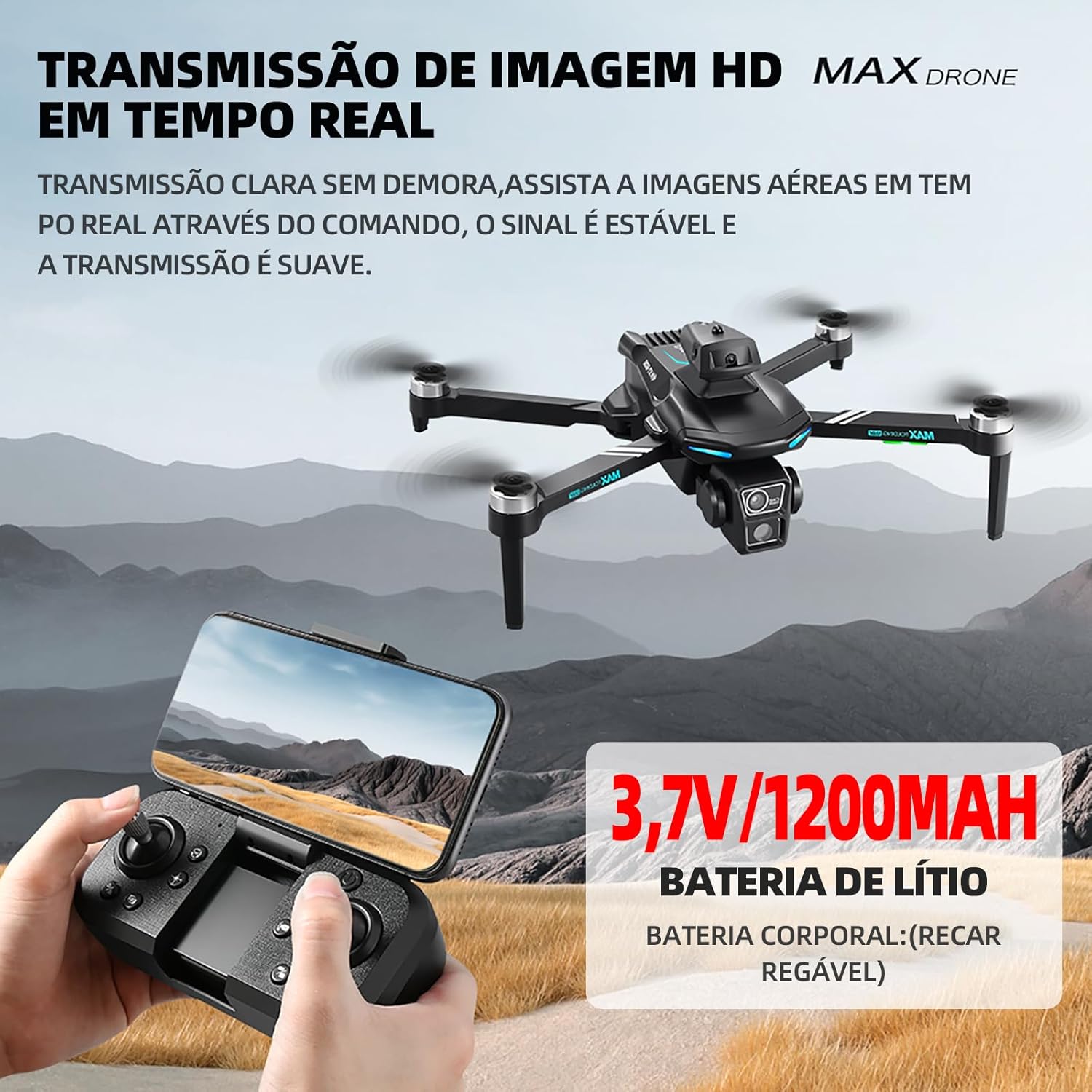 Drone com Câmera 4K 3