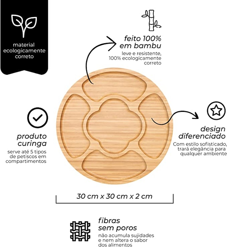 Petisqueira Grande Ecokitchen Bambu 4