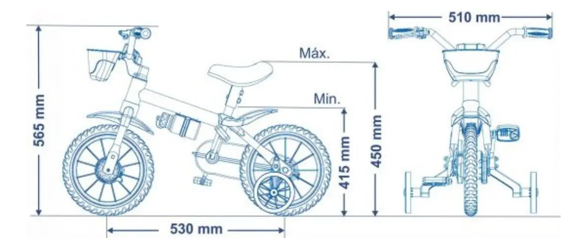 Bicicleta Aro 12 Nathor Flower 5