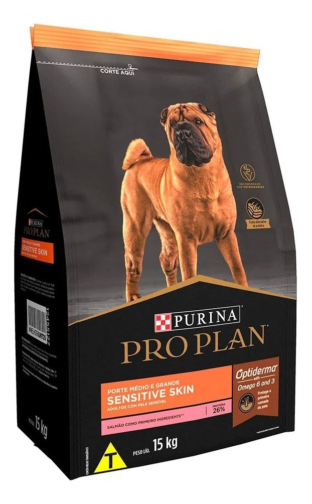 PRO PLAN Pele Sensível para Cão Adulto Médios e Grandes Sabor Salmão 2