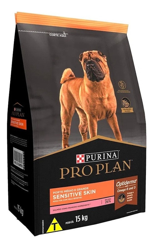 PRO PLAN Pele Sensível para Cão Adulto Médios e Grandes Sabor Salmão 2