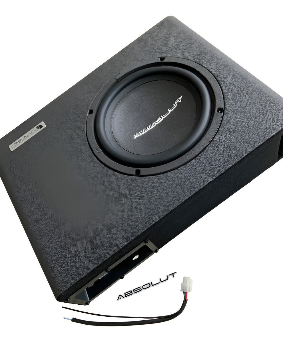 Caixa Som Amplificada Carro Slim Sub 8 Pol 1