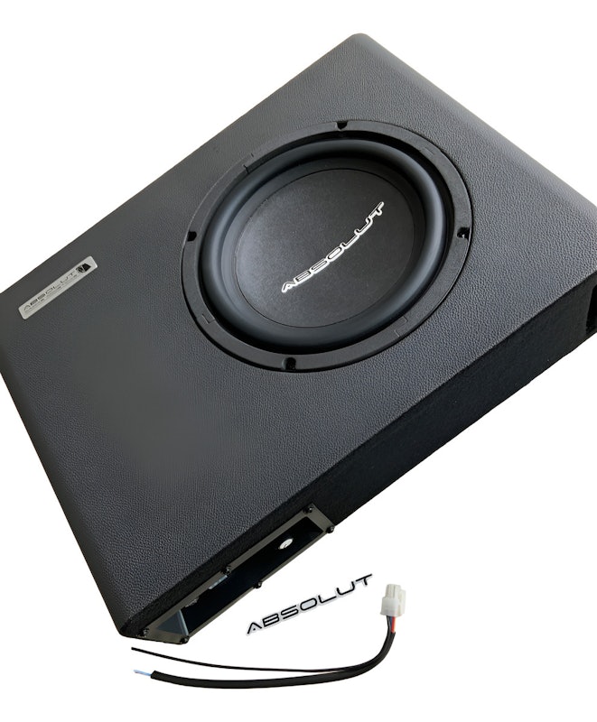 Caixa Som Amplificada Carro Slim Sub 8 Pol 1