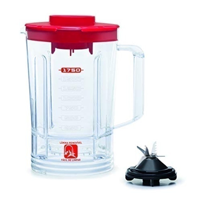 Liquidificador Arno Power Max 1400 W Limpa Fácil Vermelho LN56 4
