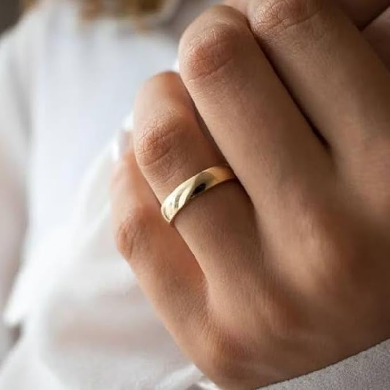 Aliança de Casamento Banhada a Ouro 18 K 2