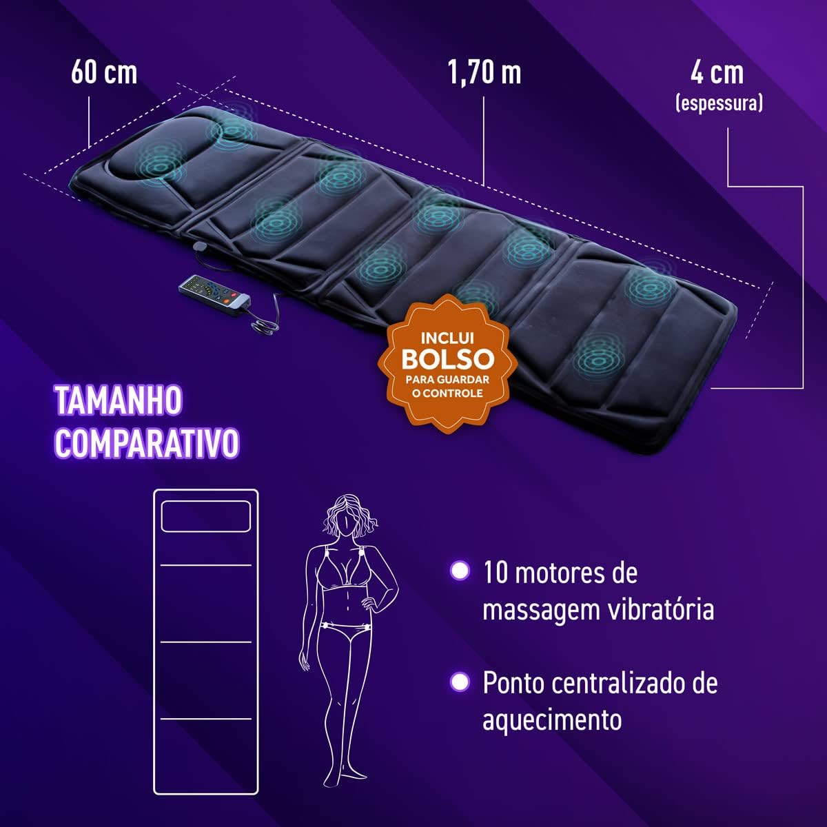 Esteira Massageadora 10 Motores  4