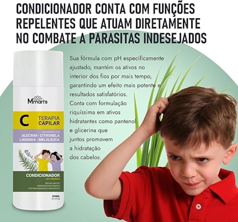 Kit Terapia Capilar Combate Piolhos e Lêndeas 4