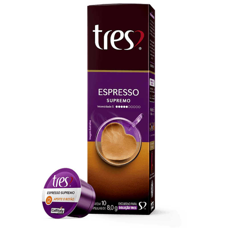 Cápsula de Café Espresso Supremo TRES 3 Corações 1