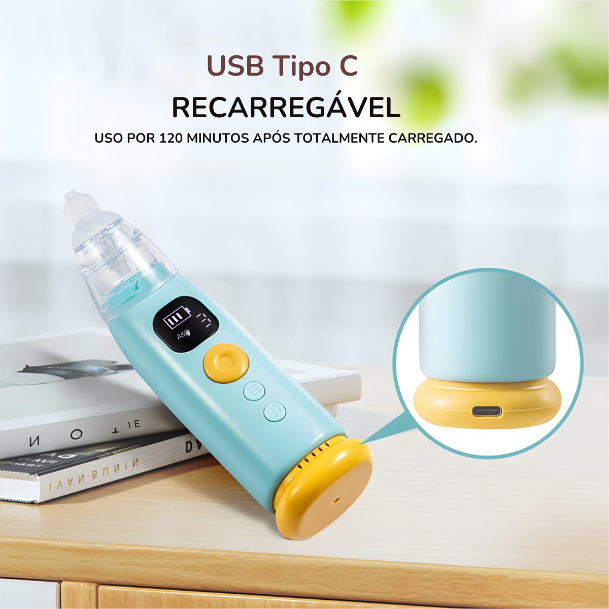 Aspirador Nasal Elétrico para Bebês 2
