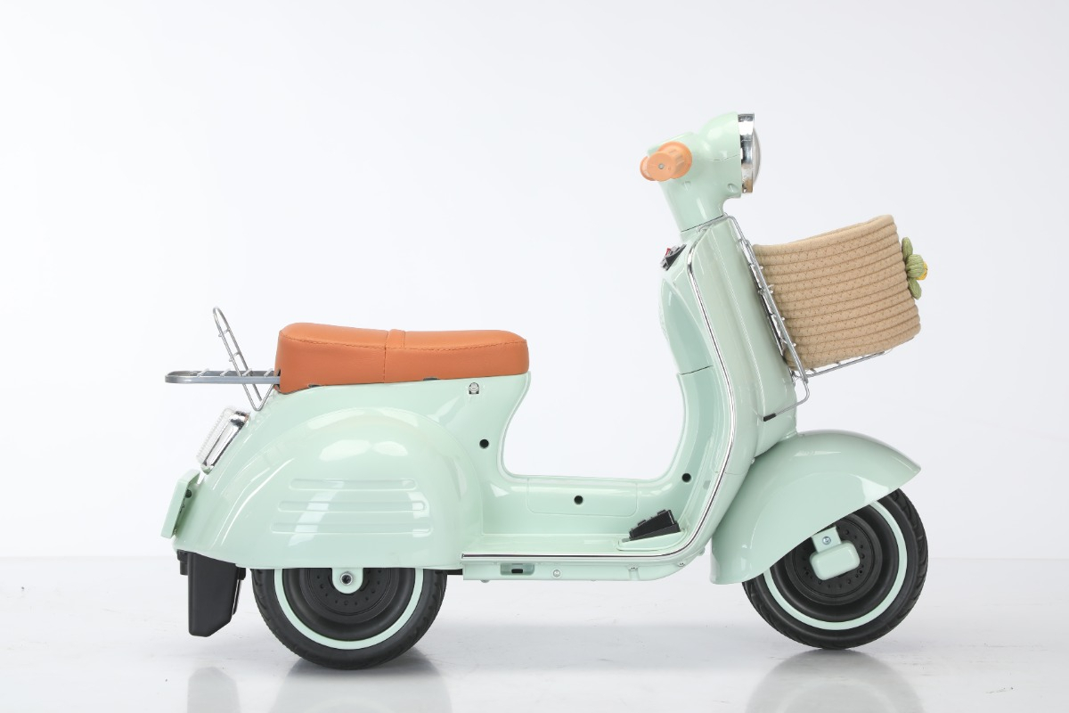 Scooter Banderetta Elétrica 6 V Banco Acolchoado Menta 2