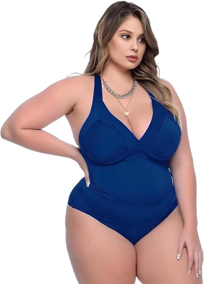 Maiô Bore Plus Size Roupa de Banho Sustentação com Bojo 2