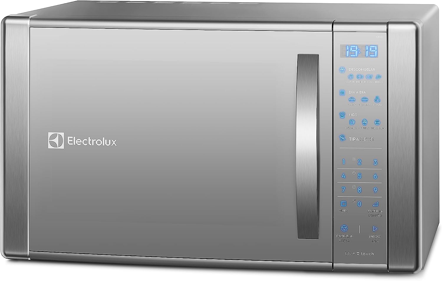 Micro-ondas 31 L Inox Espelhado com Função Grill e Painel Blue Touch 1