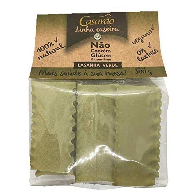 Massa Caseira para Lasanha Verde sem Glúten Casarão 1
