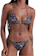 SHE LINGERIE Biquini Calcinha Frufru com Estampa Coral Laranja Acobreado 1