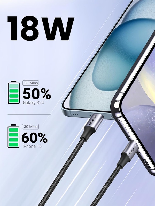 Cabo Usb-C para Usb A Ugreen Usb 2.0 Carregamento 3 A 2