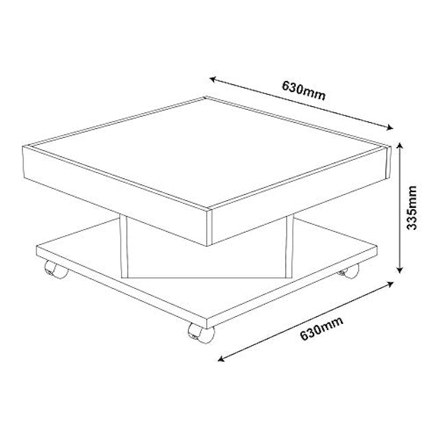 Mesa de Centro Quadrada Saara 4