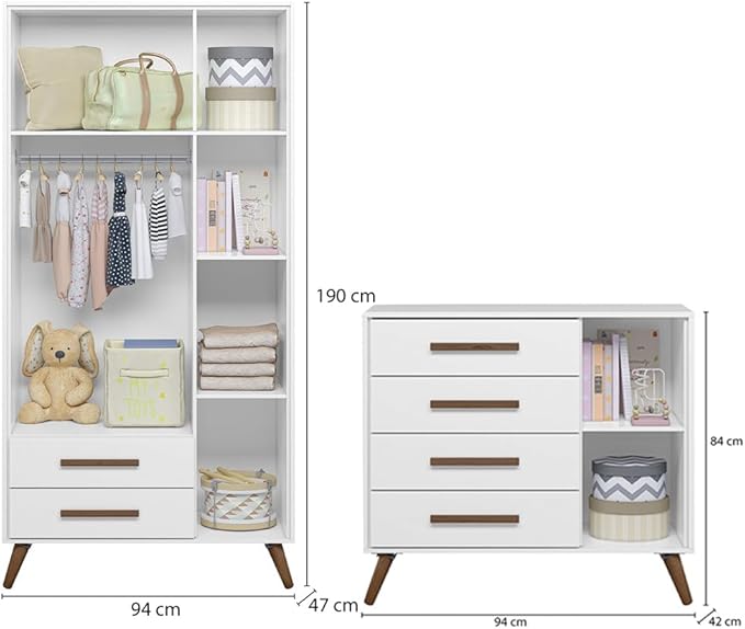 Quarto de Bebê Completo Qencanto Retrô 3