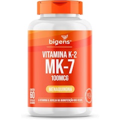 Vitamina K2 MK7 Menaquinona 100 mcg
