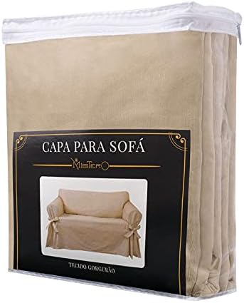 Capa para Sofá de 4 Lugares em Gorgurão 2