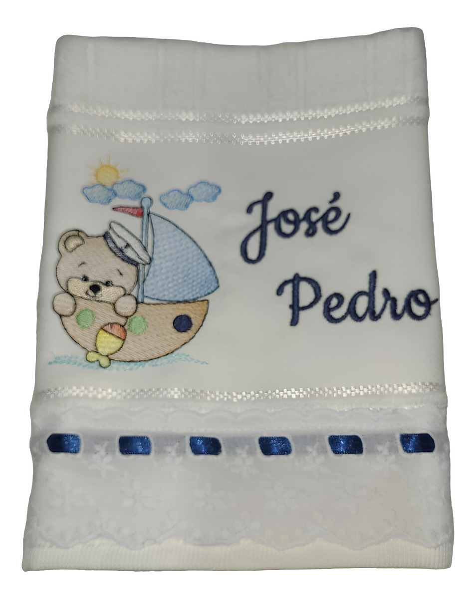 Toalha Bordada Personalizada com Nome Infantil 2