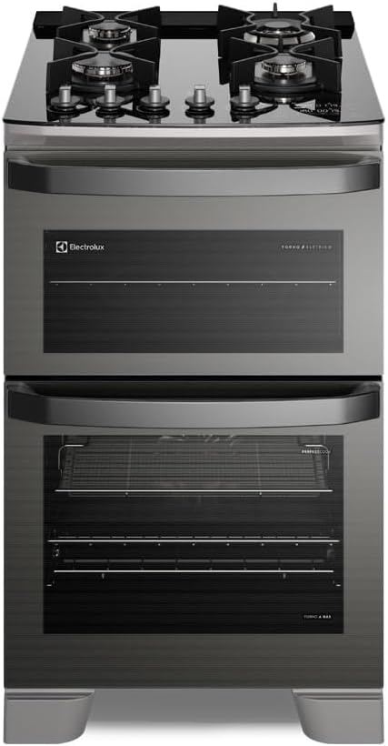 Fogão 4 Bocas Electrolux Cinza Expert 2 Fornos 1