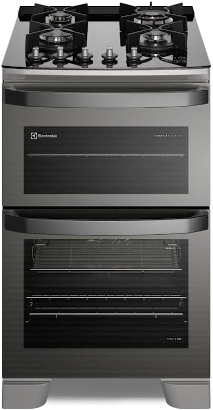 Fogão 4 Bocas Electrolux Cinza Expert 2 Fornos 1