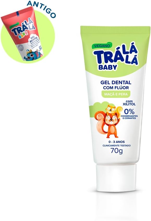 Gel Dental com Flúor Trá Lá Lá Baby Maçã e Pera 2