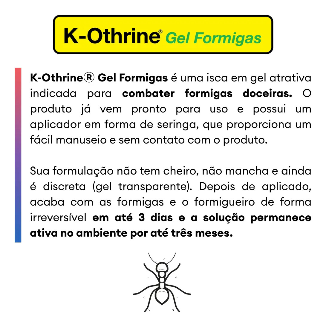 Inseticida K-Othrine Gel Formigas 5