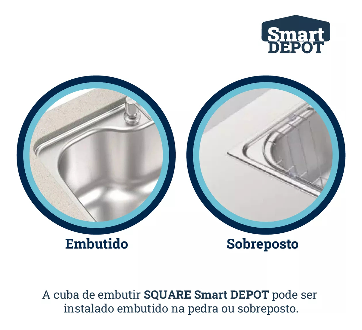 Tanque Lavanderia Aço Inox Escovado 55x45 com Válvula 4