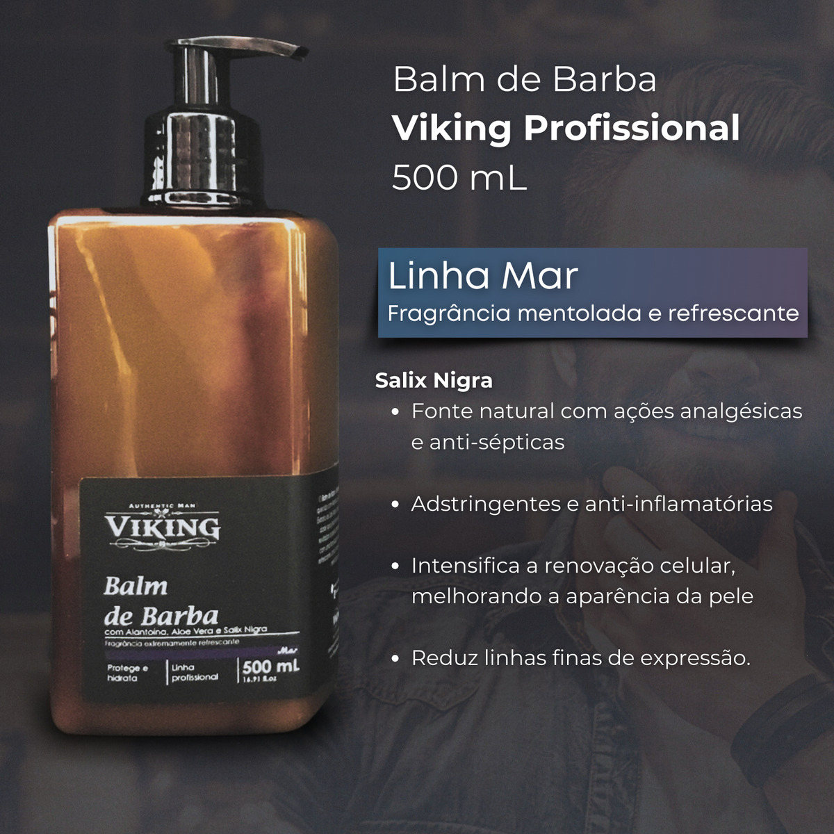 Balm de Barba Mar Viking Profissional 5