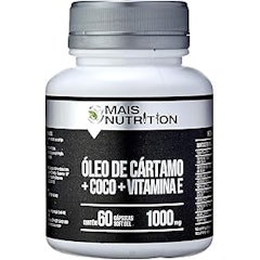Óleo de Cártamo + Óleo de Coco + Vitamina E 1000 mg 60 Cápsulas