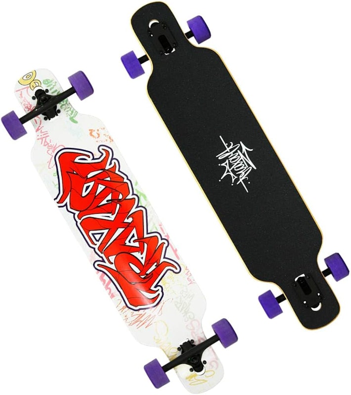Longboard Drop-Through Simétrico Wildstyle 1