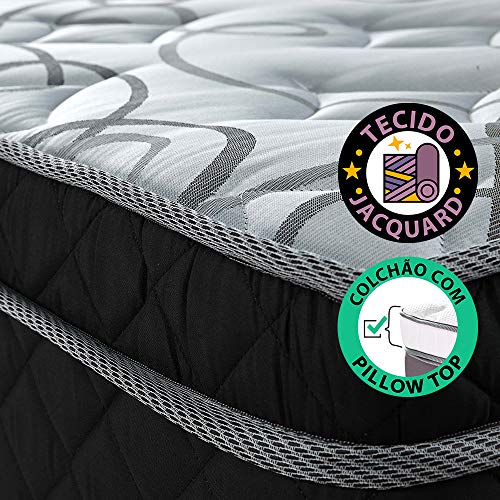Colchão Solteiro Ortopédico Extra Firme com Pillow Top Sleep Plus 3