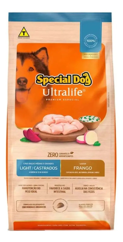 Special Dog Ultralife Cães Raças Médias e Grandes Light / Castrados 1