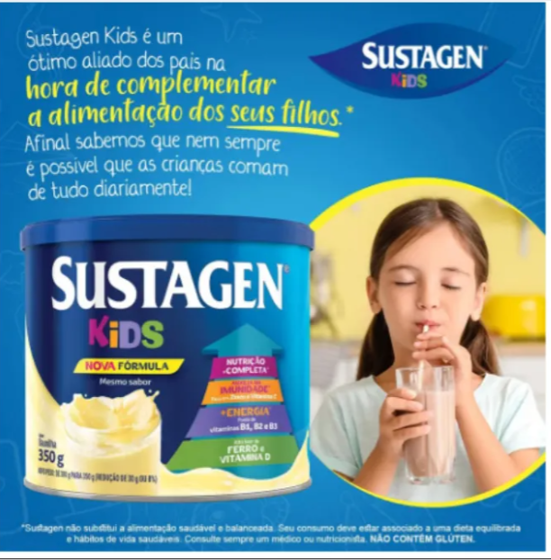 Sustagen Kids Complemento Alimentar 3