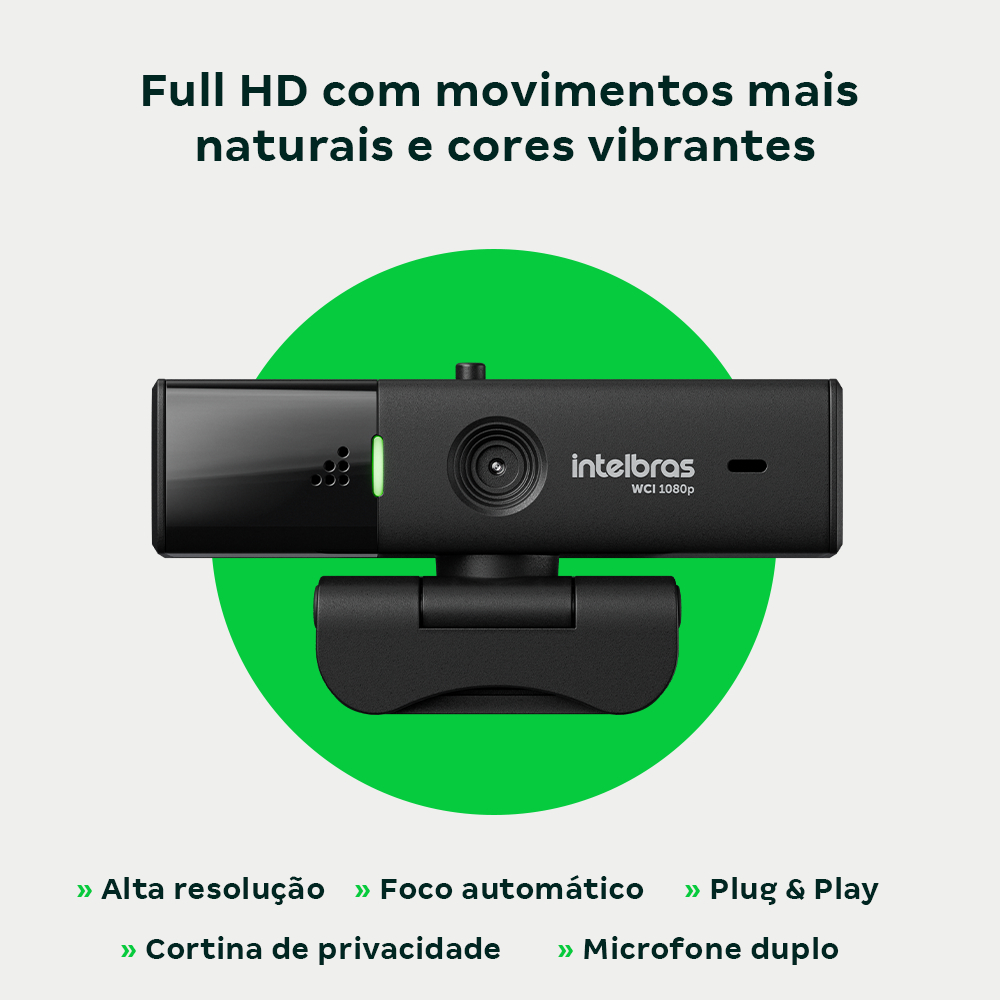 Webcam WCI1080P Full HD 60 FPS Intelbras 3