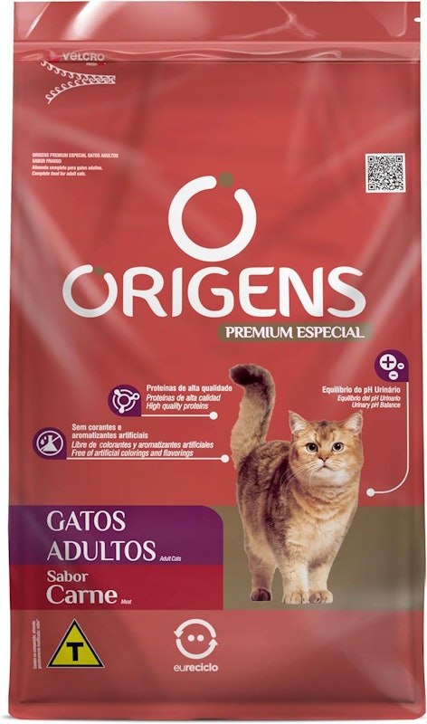 Ração Origens para Gatos Adultos Sabor Carne 1