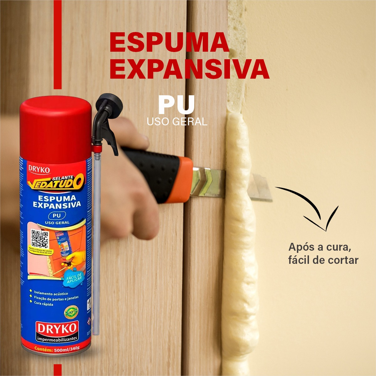 Espuma Expansiva 500 ml 340 g 3