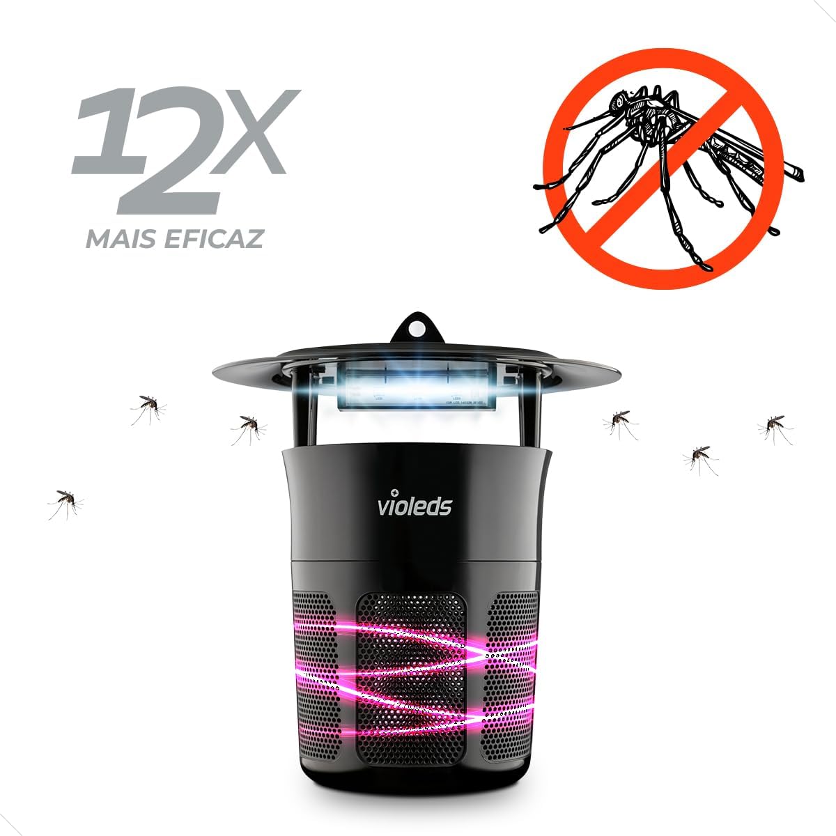 Armadilha Eletrônica para Mosquitos Violeds 2