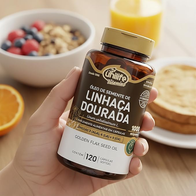 Óleo de Linhaça Dourada em Cápsulas 1200 mg 3