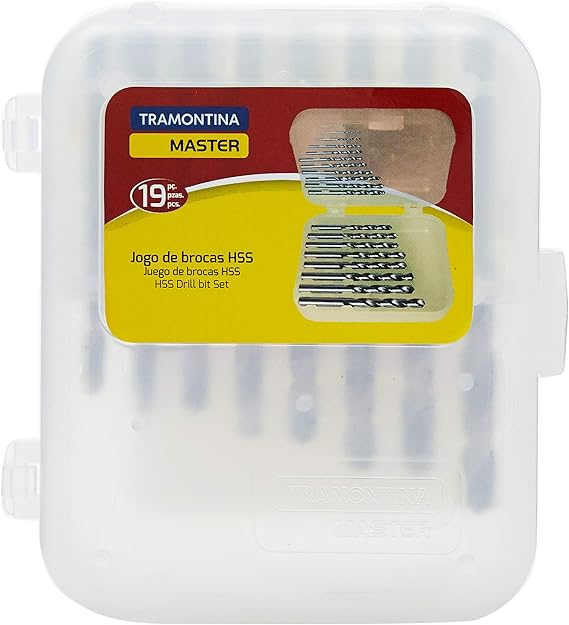 Jogo de Brocas HSS para Aço Master Din 338 19 Peças 2