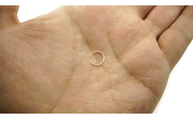 Piercing Nariz Ouro 18k Legítimo Argolinha Fina e Discreta 5