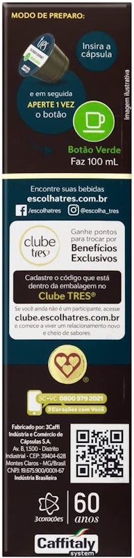 Cápsula de Café Filtrado Gourmet TRES 3 Corações 4