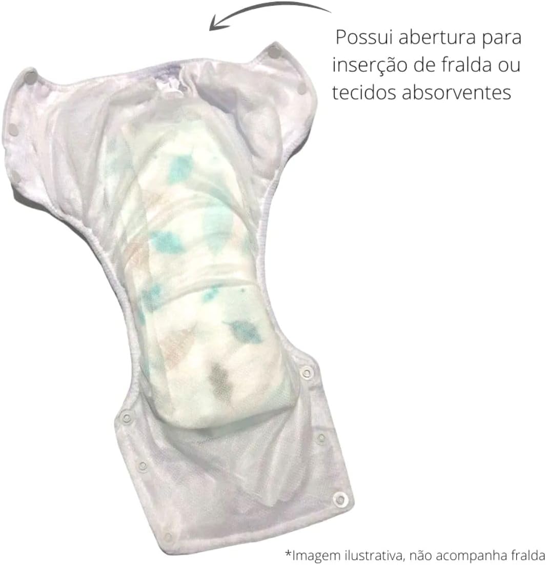 Kit 3 Fralda Plástica Impermeável Reutilizável Confortável (PP) 4