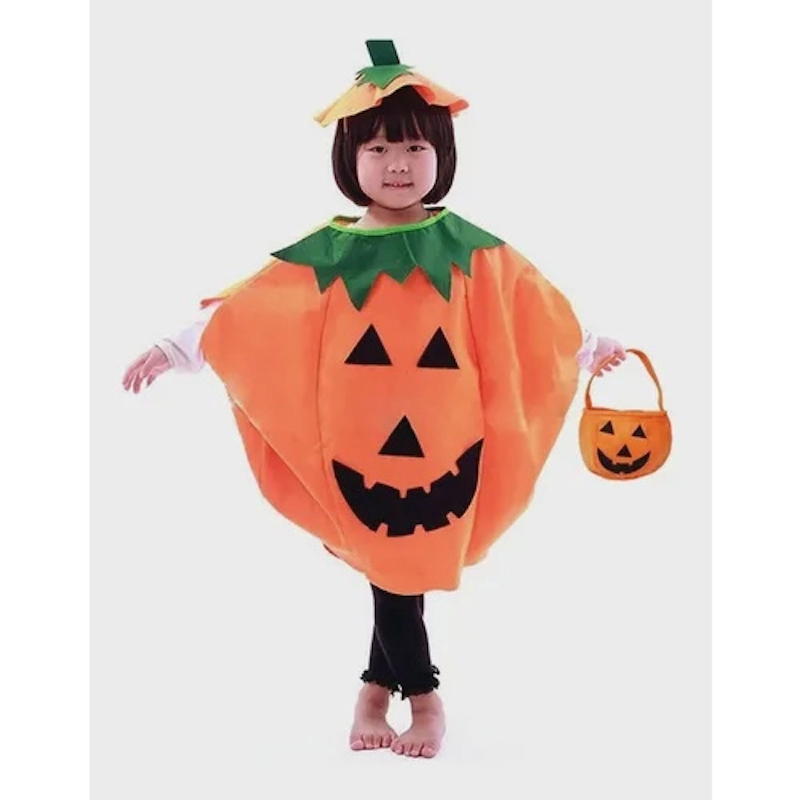 Fantasia Infantil de Halloween Abóbora 1